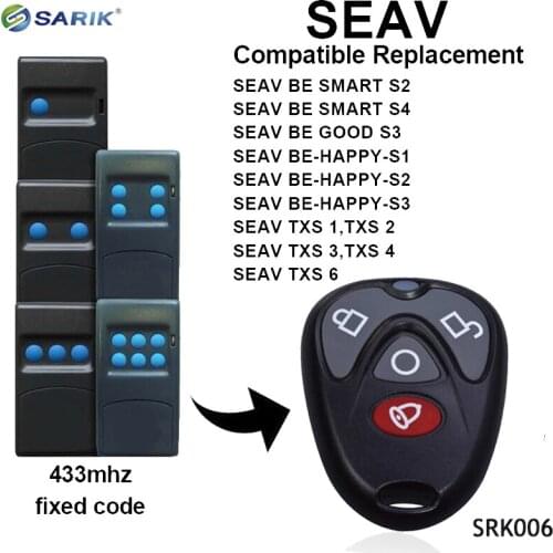 433Mhz Four Buttons Garage Door Remote Control, 433Mhz Universal Gate Opener Remote Control