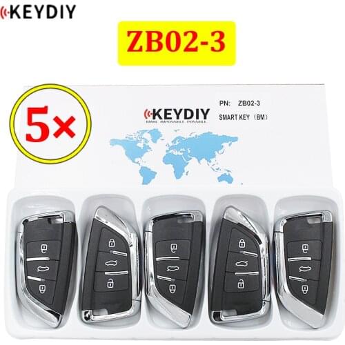 5pc/lot Universal ZB02-3 KD Smart Key Remote for KD-X2 Car Key Remote Replacement Fit More than 2000 Models
