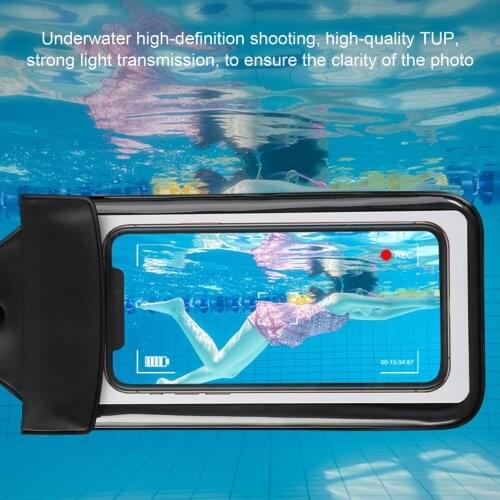6.5 Inch Phone Floating Airbag Swimming Bag Waterproof Mobile Phone Pouch Cell Phone Case For Swim Diving Surfing BeachUse