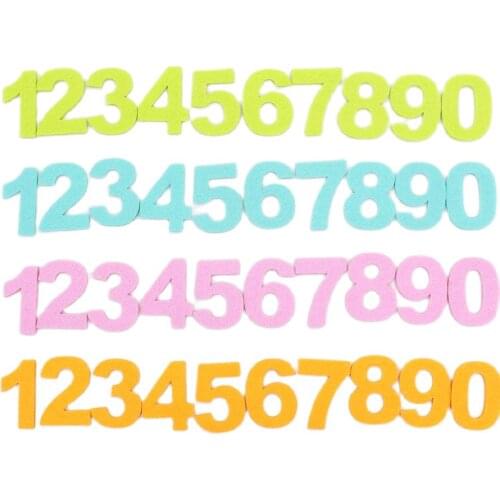 Number 0-9 Polyester Felt Fabric For Sewing Fabric For Scrapbooking Felt Craft Fieltro Feltro Mix Feutrine 3mm Thickness