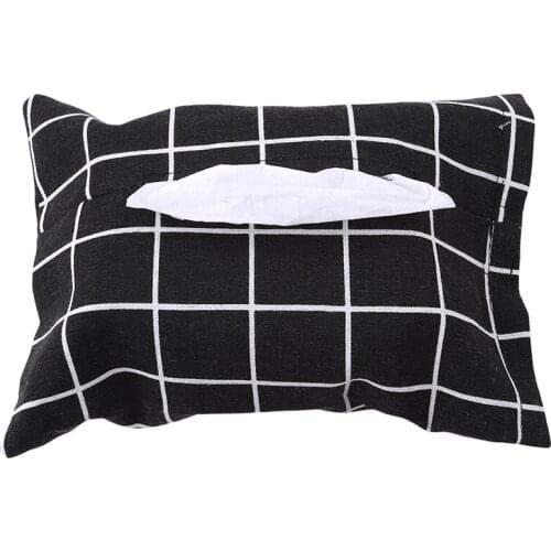 Living Room Paper Cover Bag Tissue Case Organizer Cotton Linen Tissue Box Towel Napkin Dispenser Storage Bag Paper Holder