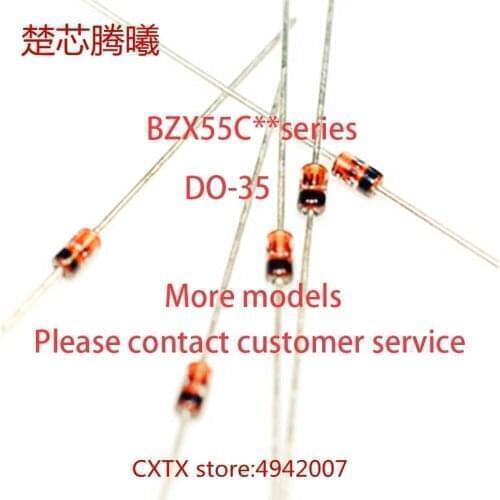 CHUXINTENGXI BZX55C5V1 BZX55C4V7 BZX55C4V3 DO-35 For more models and specifications,please contact customer service