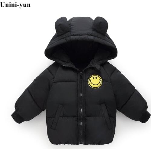Childrens winter jackets Cotton jacket for girl autumn Warm hooded Long Sleeve baby toddler boys jacket kids parka outerwear