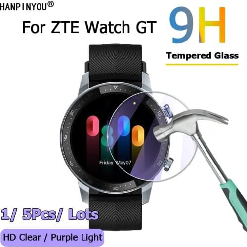 For ZTE Watch GT Sports Smart Watch HD Clear / Anti Blue Purple Light 2.5D Toughened Tempered Glass Film Screen Protector Guard