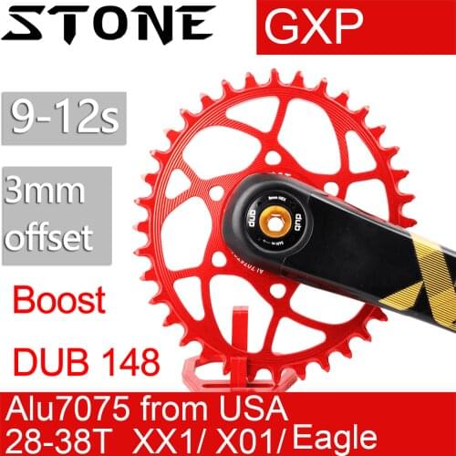 Stone Chainring Oval For SRAM Boost 148 DUB GXP 3MM Offset bb30 Direct Mount X9 X0 XX1 X01 28 30T 32 34T 36T 38 Bike Chainwheel