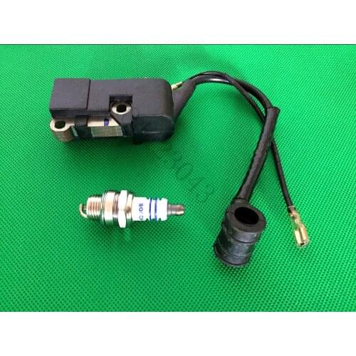 Chinese 45CC 52CC 58CC 4500 5200 5800 Chainsaw Ignition Coil with Spark Plug Parts