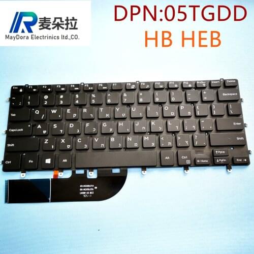 HB Heb Israel backlight keyboard for DELL XPS 9550 9560 9570 PRECISION 5510 5520 5530 INSPIRON 7558 laptop BLACK 5TGDD