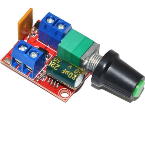 Hot Sale Mini 5A PWM Max 90W DC Motor Speed Controller Module 3V-35V Speed Control Switch LED Dimmer
