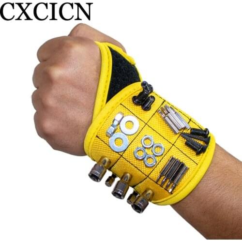 Magnetic Wristband With Super Strong Magnets Holding Screws Nails Drill Bit Unique Wrist Strap