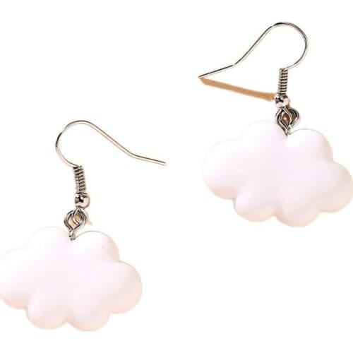 Cartoon Cute Cloud Earrings Female Temperament Wild Simple Special-interest Earrings Earrings for Women Wholesale