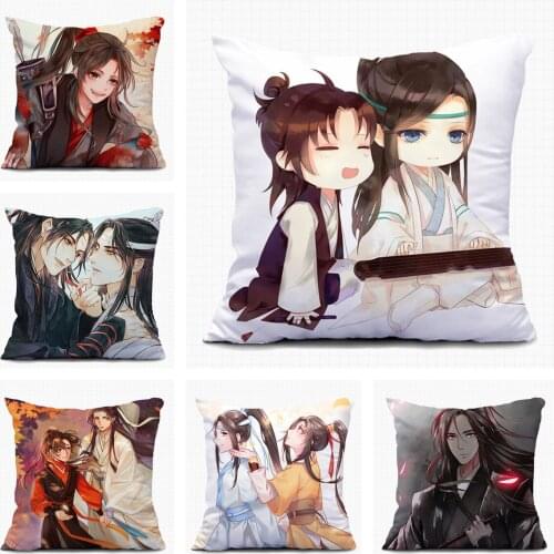 Modaozushi Anime Handsome Home Textile Pillow Case Custom Decorative Cushion Covers Sofa Pillowcase Houseware Room XMAS Gift A03