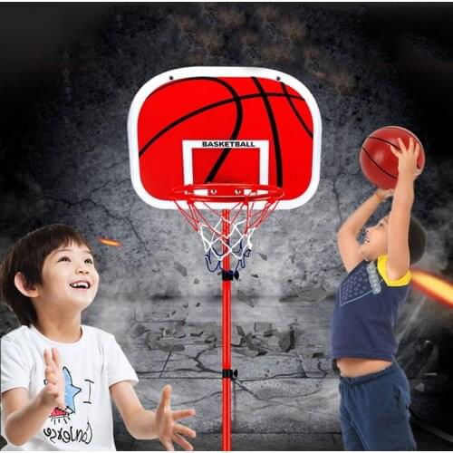 Outdoor Children 63-165CM Basketball Stands Set Height Adjustable Basket Holder Hoop Goal Game Boy Kids Indoor Toy Accessories