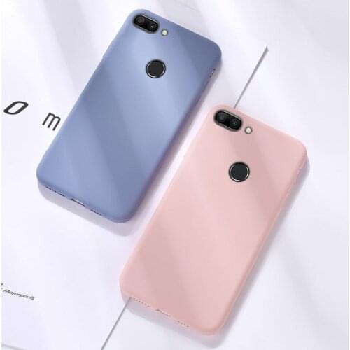 Honor 9 Original Phone Cases For Huawei Honor 9 Lite Liquid Silicone Fundas Case For Honor 9i Cover protective Case for Honor 9