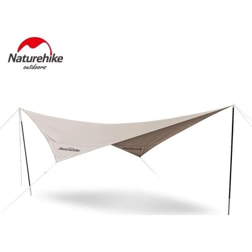Naturehike Portable Large Space Cotton Blending Fabric Sun Shelter Sunscreen Rainproof Waterproof Outdoor Camping Awning