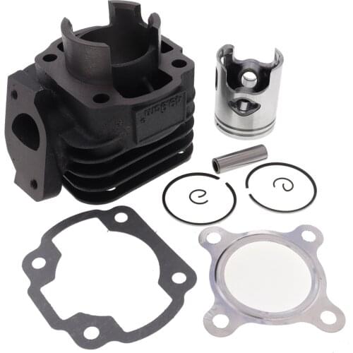 50CC Cylinder Head Piston Gasket Kit With 2 Gaskets/2 Clips/Piston Pin/Piston/2 rings for Yamaha JOG 50 Minarelli