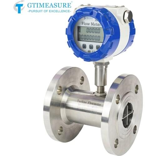 DN40/50/65/80/100/125 Digital Flow Meter Turbine Flowmeter for Diesel Gasoline Petrol Milk Water Alcohol 4-20mA RS485