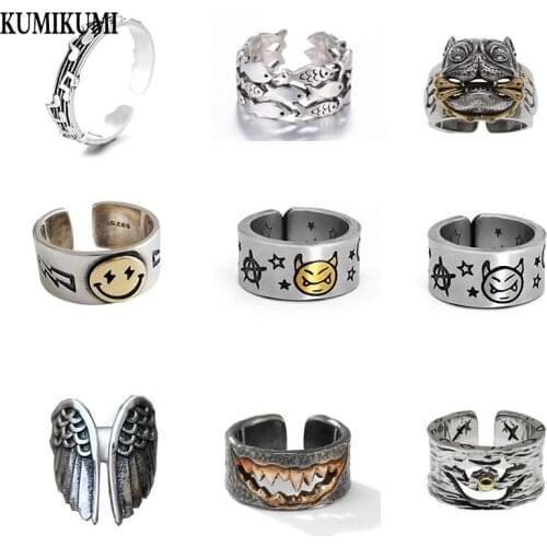 High Quality Retro Five-Line Music Sheet Simple Note Opening Adjustable Ring Girls Day Gift