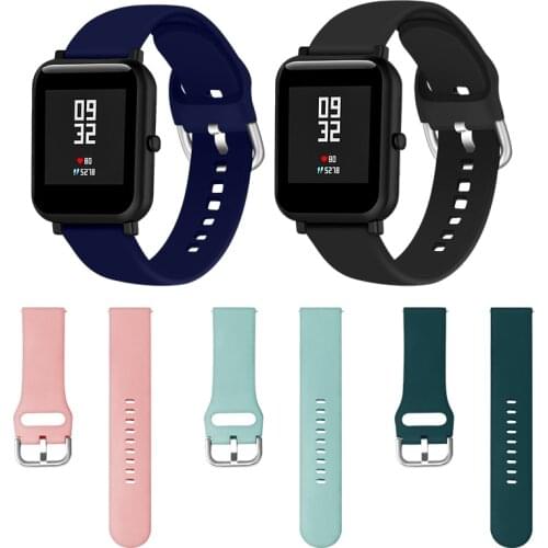 Strap for correa amazfit gts sport silicone bracelets for xiaomi huami amazfit GTS/GTR 42mm/Bip Lite Replace Correa Wrist Strap