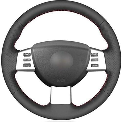 Hand-stitched Black PU Faux Leather Car Steering Wheel Cover for Nissan Murano 2004-2008 Altima 2004 2005 2006