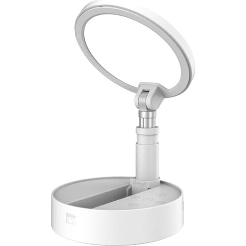 Folding LED Desk Lamp,USB Portable Nightstand Table Night Light Eye-Caring Reading Study Lamp for Kids Adult Living Room