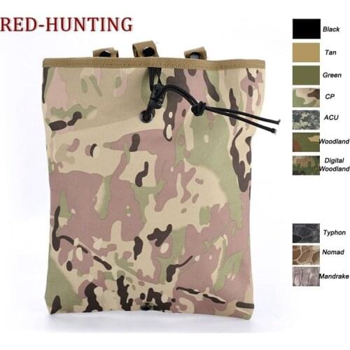 5Colors Portable Waist Pouch Bag MOLLE Magazine Recovery Drop Dump Pouch Military camping modular combat Belt pouch bags