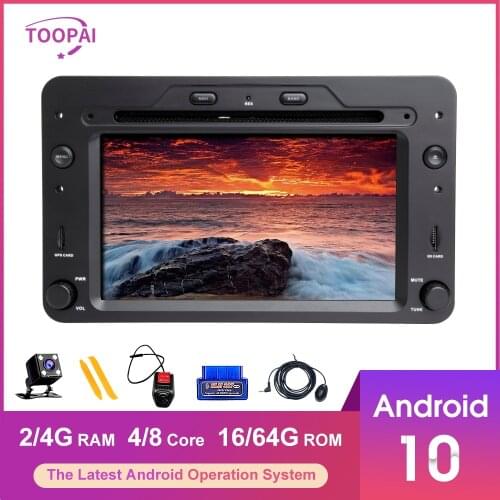 TOOPAI Android 10 For Alfa Romeo Spider Brera 159 Sportwagon 2006 Auto Radio GPS Navigation Car Multimedia Player 2GB/4GB 1din