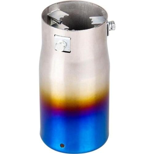 Universal Car Auto Exhaust Muffler Tip Stainless Steel Pipe Chrome Trim Modified Car Rear Tail Throat Liner Accessories