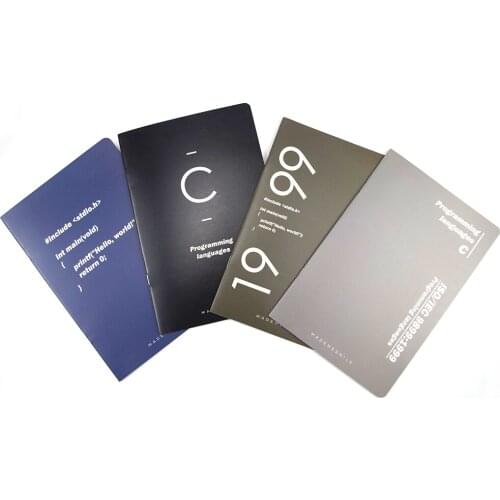 ZYWJUGE C language series Notebook Diary Book Notepad Stationery School Supplies Gift for Students Papelaria