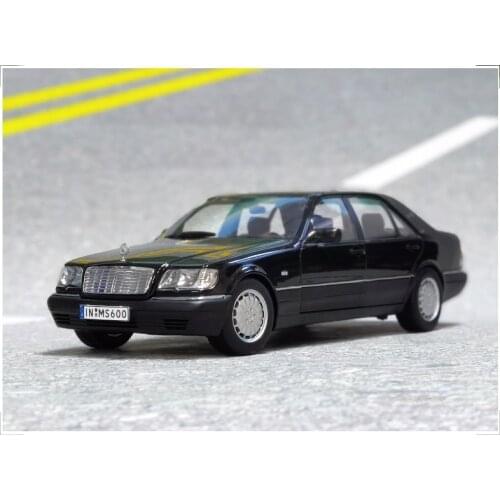 1:18 For Mercedes Benz S600 V12 W140 Diecast Model CAR Toys Gifts Collection Black/White/Silver Metal,Plastic