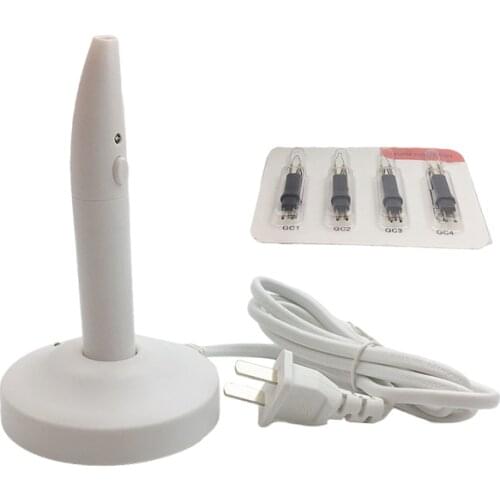 1 Set Dental Gutta Percha Tooth Gum Cutter Endo Gutta Percha Dissolved Breaker Cutter with 4 Tips