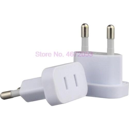 1000pcs/lot Power Plug Converter Travel Adapter US to EU Europe High Power