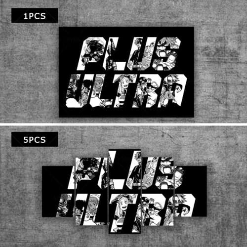 5 Pieces My Hero Academia Anime Canvas Painting Wall Art Boku No Hero Academia Poster HD Printed Pictures Living Room Home Decor