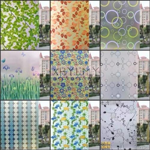60x100cm Self-Adhesive Frosted Glass Film Bathroom Living Room Bedroom Kitchen Kids Room Balcony Door Stickers Vinyl Window Film