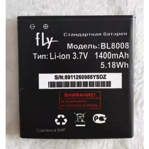 AZK High Quality 3.7V 1400mAh BL8008 Battery for fly BL8008 mobile phone in stock