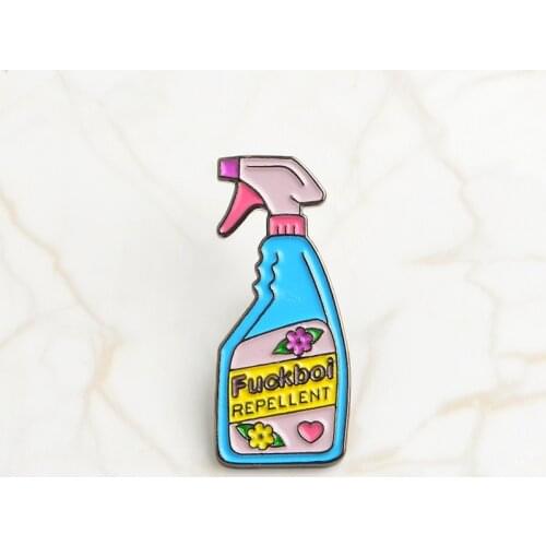 Liquid laundry Brooch Cute Cartoon Shirt Pins Alloy Enamel Badges Broches for Men Women Badge Pins Brooches Jewelry Accessories