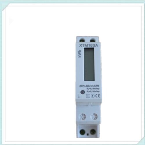 Digital Electric Watt Hour Energy Meter tester monitor LCD Wattmeter 5(30)A 1 Phase DIN Rail KWH (S0) 230V BI042