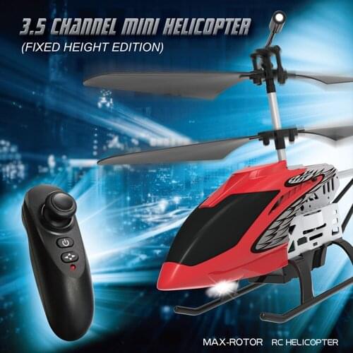 RC Helicopter with LED Light Radio Control Aircraft drone 2.4G Fixed height Chargeable Quadcopter Outdoor Gift Toy for children