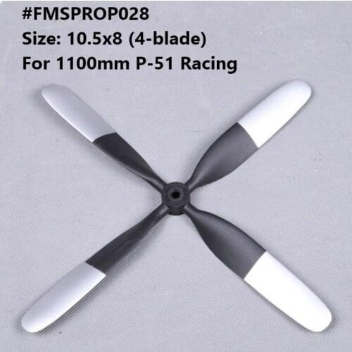 FMS 1100mm 1.1m P-51 P51 Strega Voodoo Propeller 10.5*8 inch 4 blade FMSPROP028 RC Airplane Model Plane Aircraft Avion Parts