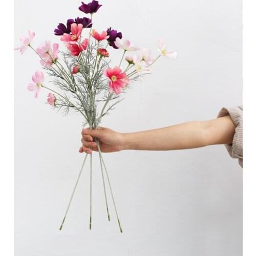 Simulation Flower Small Daisy Art Fresh Cosmos Fake Flower Decoration Silk Flower Flower Arrangement Living Room Decoration