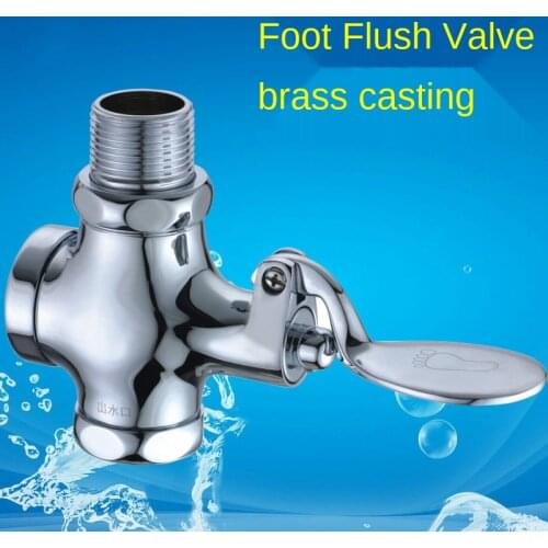 Brass Pedal Type Flushing Valve of Squatting Pan Pedal Valve Stool Flushing Valve Toilet Urinal Pedal Delay Valve Garden Faucet