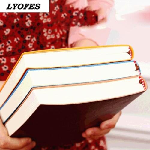Soft Business Leather Diary Notebook A6 A5 B5 PU Travelers Journal Thicken School Office Meeting Record Notepad Handbook