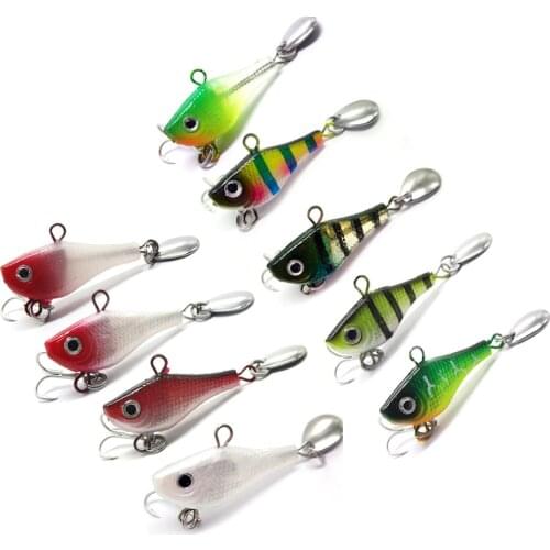 New 4.5cm5.5g Software VIB Sequin Tremor All Water Freshwater and Seawater Fishing Supplies Artificial False Bait