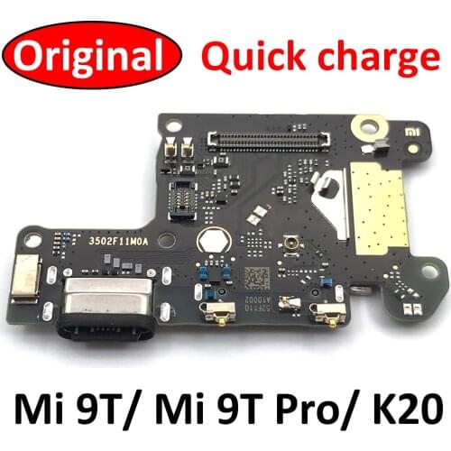Original For Redmi K20 Pro USB Port Charger Dock Plug Connector Charging Board FLex Cable For Xiaomi Mi 9T Pro Microphone Board