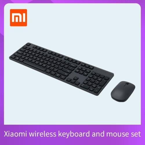 Original Xiaomi Wireless Keyboard & Mouse Set 2.4GHz Portable Multimedia 104 Keys Keyboard Mouse Notebook Laptop For Office Home