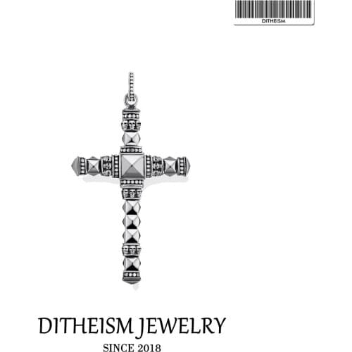 Pendant Cross Studs Look Skull Design Fit Necklace 2021 New Fine Jewelry 925 Sterling Silver Bijoux Vintage Gift For Women & Men