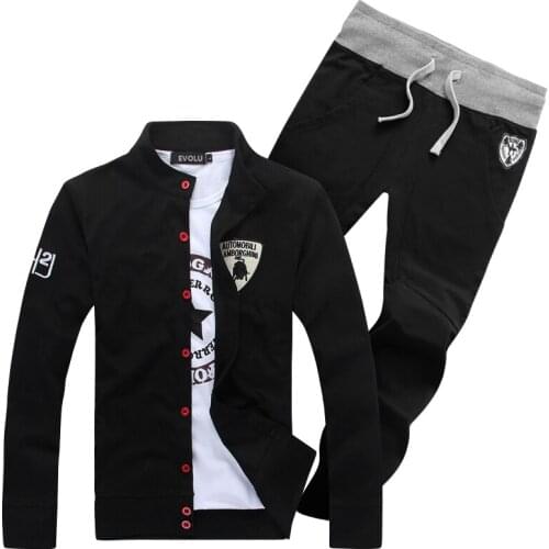 Mens Set Casual Suits Sweatshirts Long Sleeved Male Clothing Sweater and Pants Sportswear for Man Tracksuit Spring Autumn
