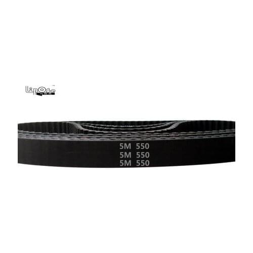 HTD5M belt 550-5M-12 Teeth 110 Length 550mm Width 12mm 5M timing belt rubber closed-loop belt 550 HTD 5M S5M Belt Pulley