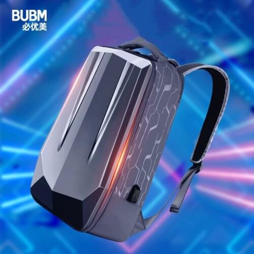 BUBM Duricrust Backpack USB External Charge Waterproof Laptop Bag Large Capacity Daily Work Business Backpack Travel Back Pack