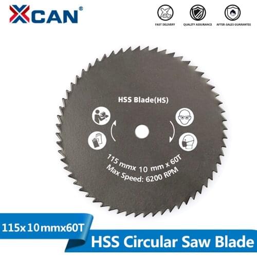 XCAN 1pc 115x9.5mm 60T Nitride Coated Circular Saw Blade For Power Tools Wood Cutting Disc