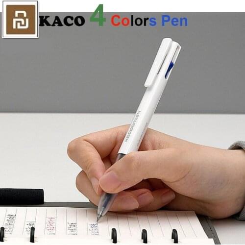 Original Xiaomi KACO 4 In 1 Multifunction Pens 0.5mm Black Blue Red Refill mi Pen Mechanical Pencil Japanese ink Office School